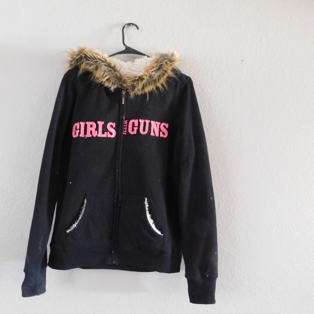 Girls with Guns Fur Hooded Jacket